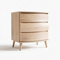 Commode en bois clair avec trois tiroirs dimensions 60 x 40 x 70cm